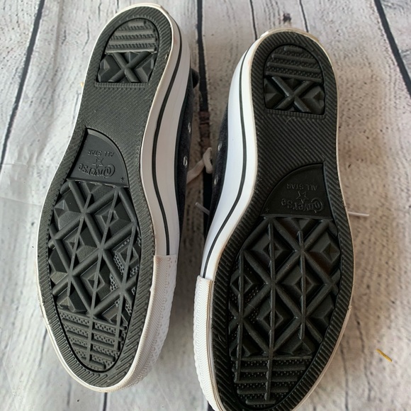 New grey velvet converse - Picture 6 of 6